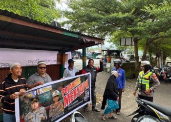 Polantas Menyapa Satlantas Parepare di Pasar Sumpang