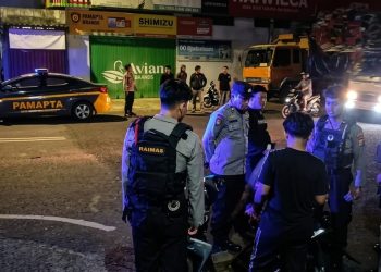 Polisi bubarkan remaja bermain gel blaster di Parepare